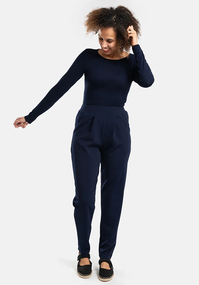 Aiden Navy Popsy Trousers - Image 6