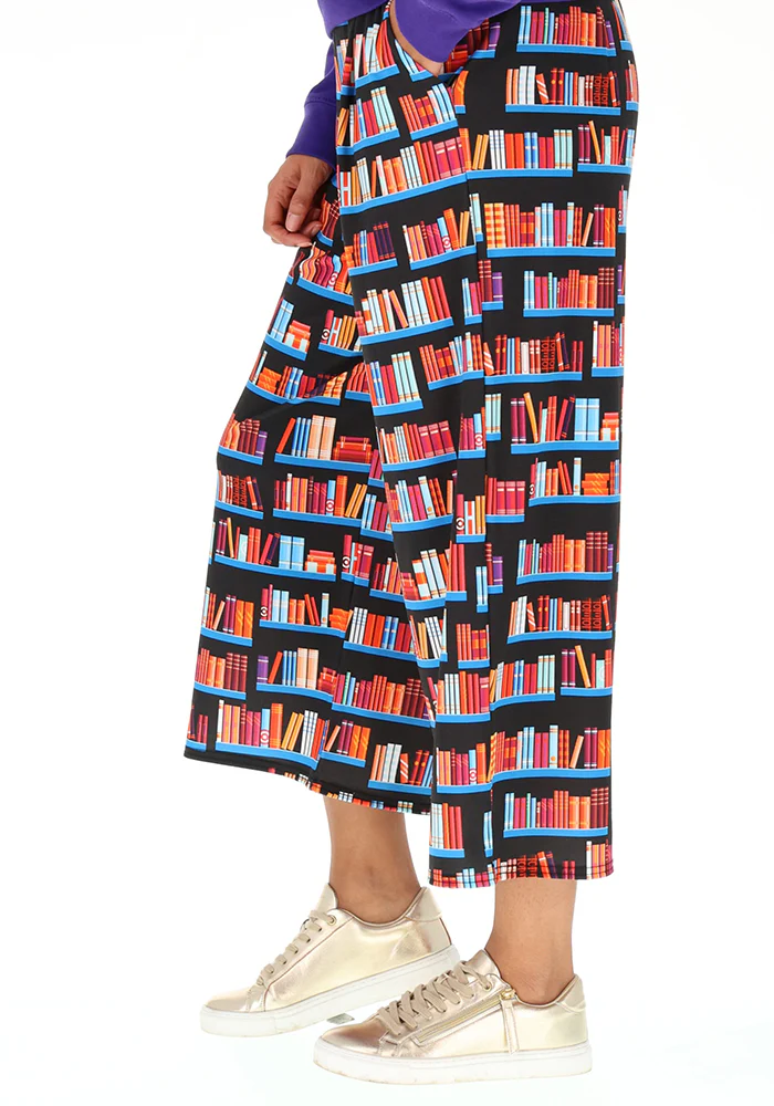 Amari Book Shelf Print Culotte Trouser - Image 3