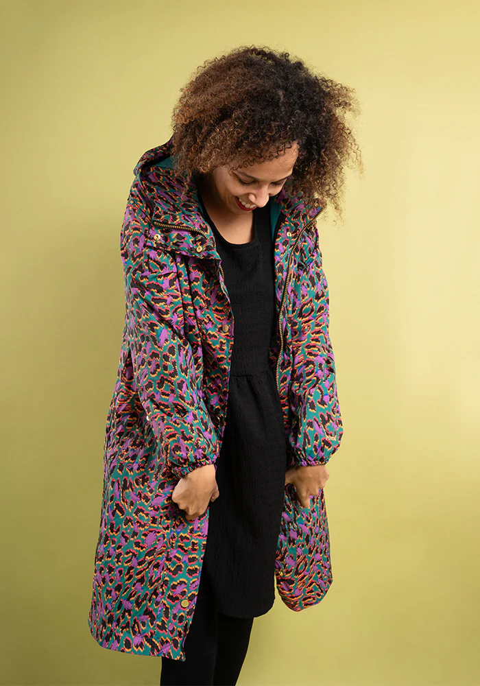 Multicolour Animal Print Popsy Coat - Image 15