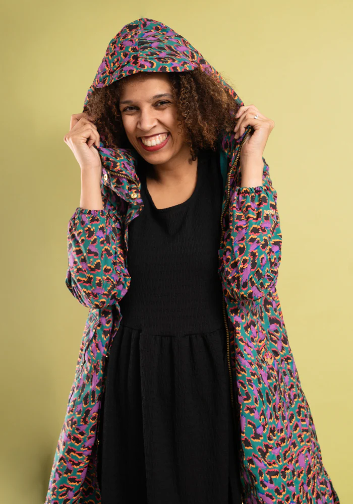 Multicolour Animal Print Popsy Coat - Image 7