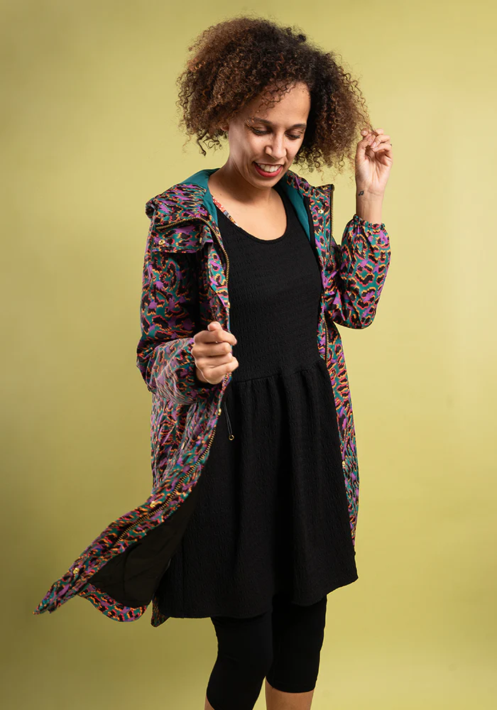 Multicolour Animal Print Popsy Coat - Image 9
