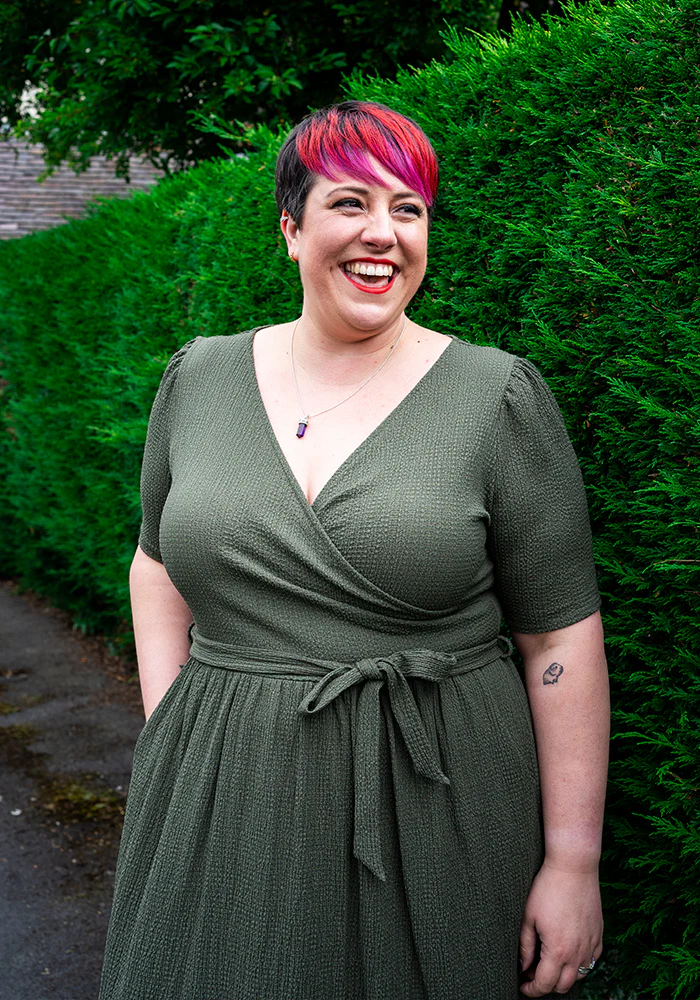 Baxter Plain Khaki Midaxi Dress - Image 3