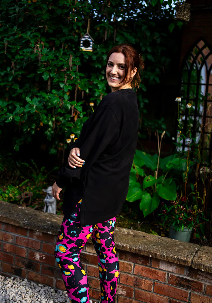 Black Longline Popsy Sweatshirt - Image 7