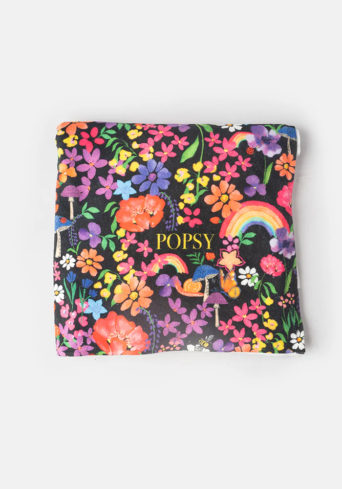 Large  Garden Rainbow Floral Print Towel - Image 5