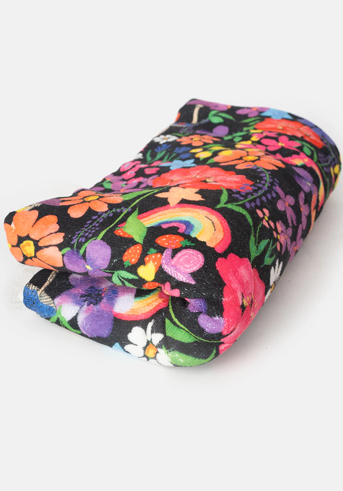 Large  Garden Rainbow Floral Print Towel - Image 8