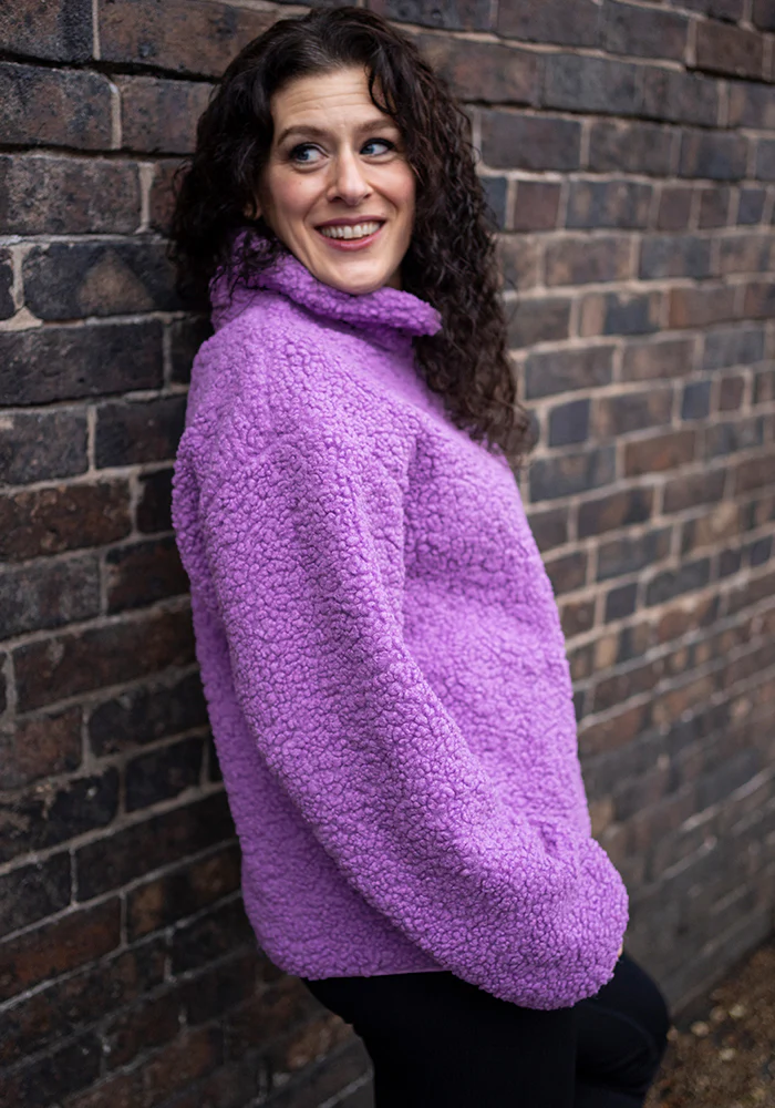 Purple Borg Fleece Top - Image 8