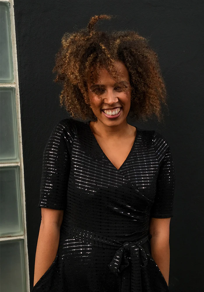 Candescent Black Sequin Swing Dress - Image 13