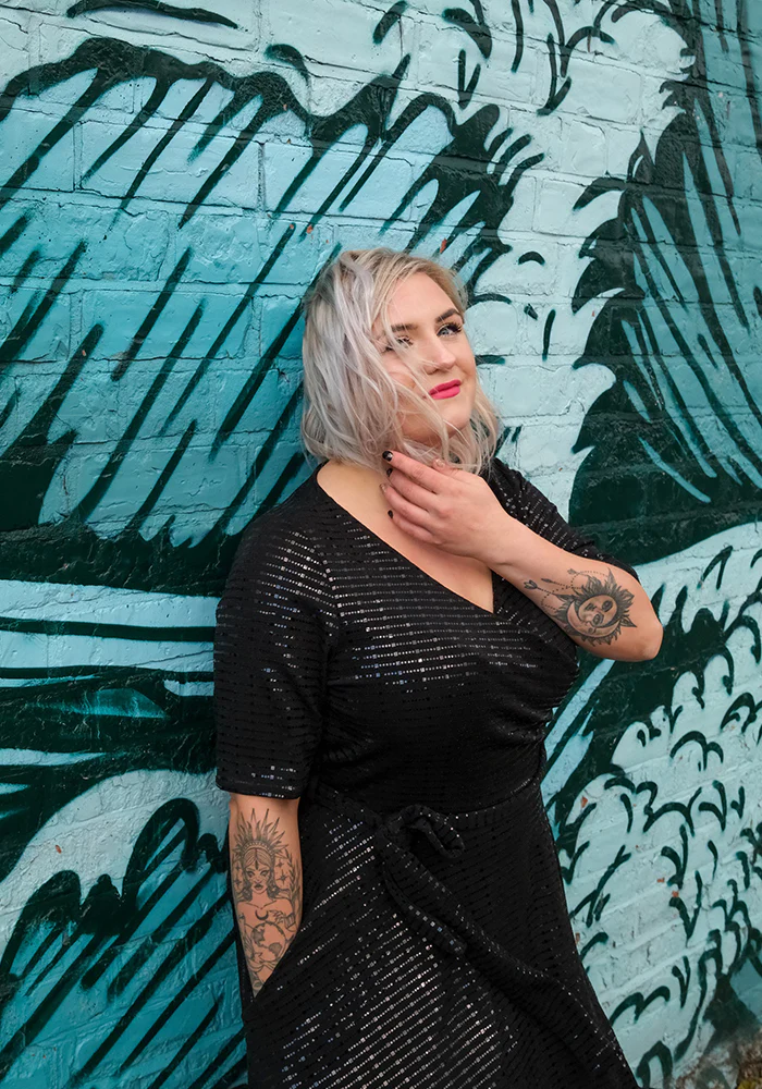 Candescent Black Sequin Swing Dress - Image 15