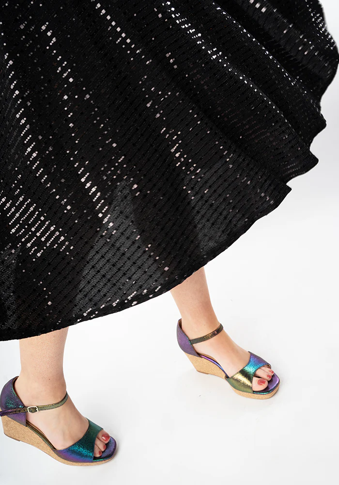 Candescent Black Sequin Swing Dress - Image 6