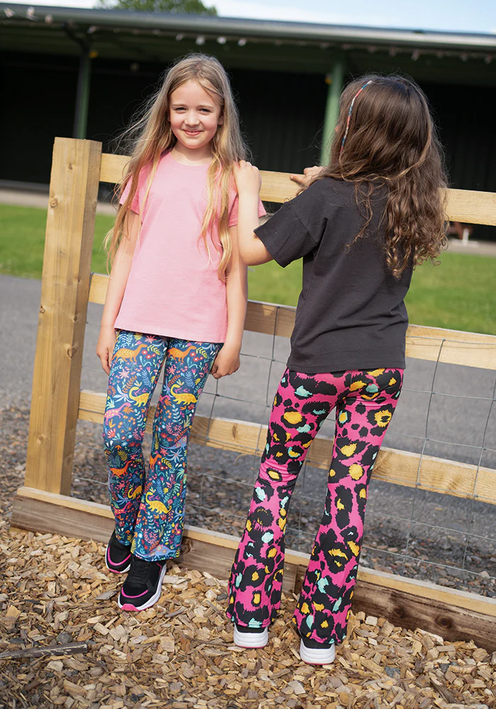 Children's Dinosaur Print Flare Leggings - Image 10