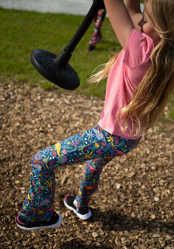 Children's Dinosaur Print Flare Leggings - Image 13