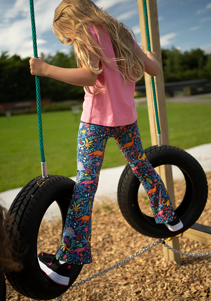 Children's Dinosaur Print Flare Leggings - Image 5