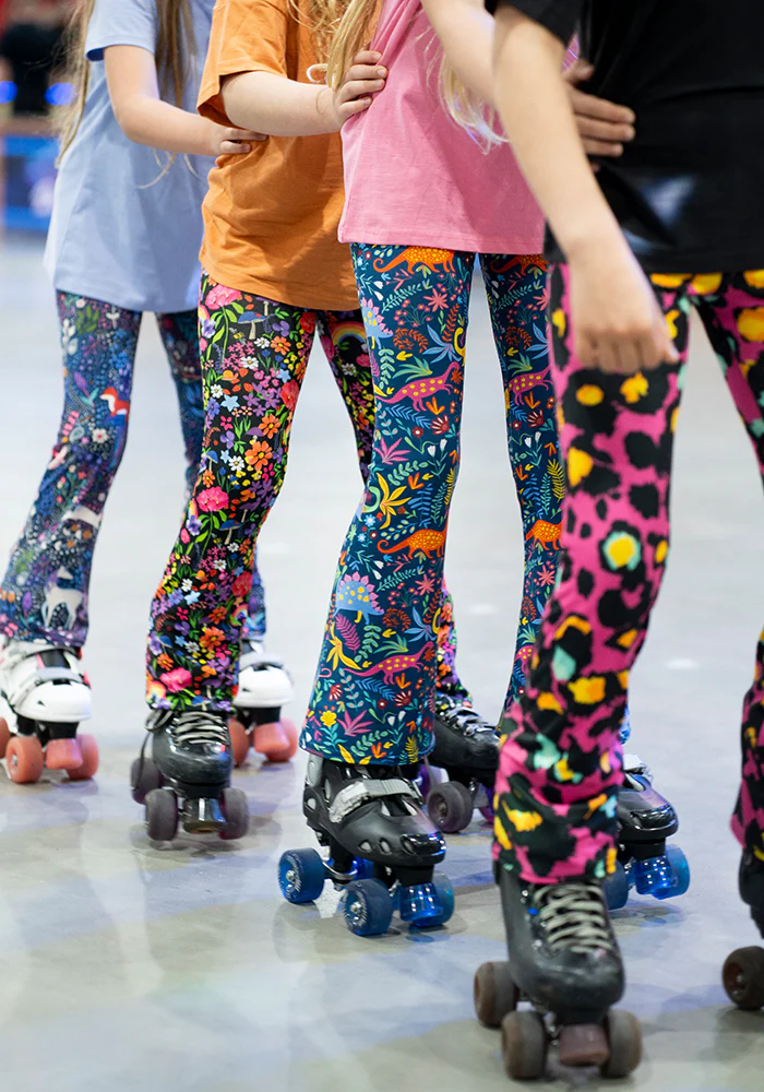 Children's Magical Woods Print Flare Leggings - Image 4