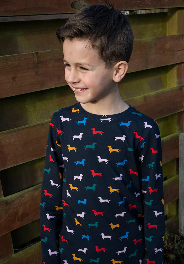 Children's Sausage Dog Cotton Top (Bray) - Image 5