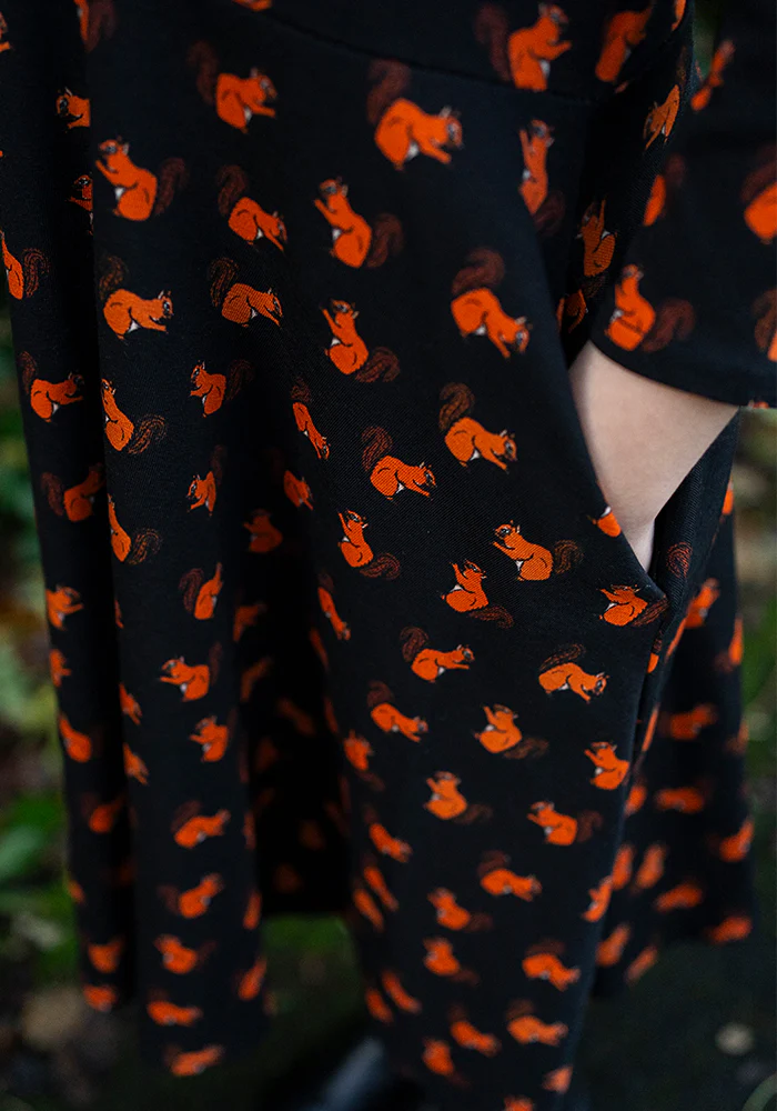 Children's Squirrel Print Cotton Dress (Abel) - Image 4