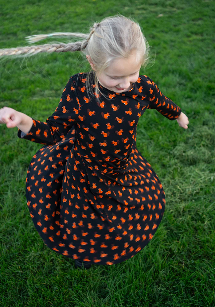 Children's Squirrel Print Cotton Dress (Abel) - Image 5