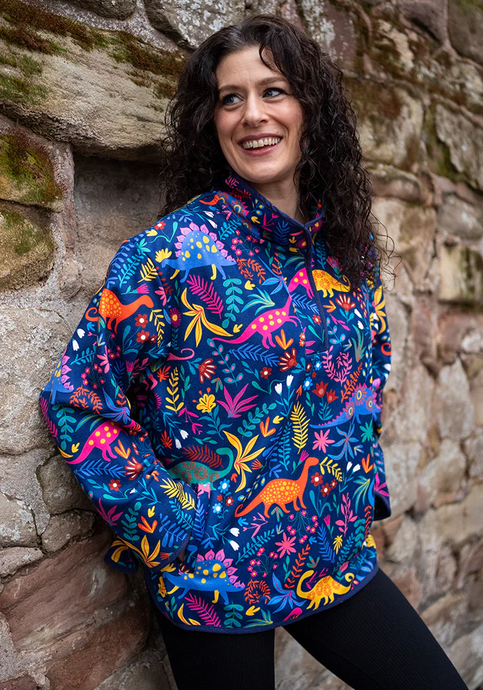 Dino Print Fleece Top - Image 4