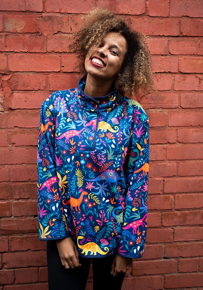 Dino Print Fleece Top - Image 8