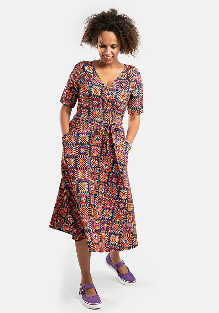 Eleonore Crochet Print Midi Dress - Image 3