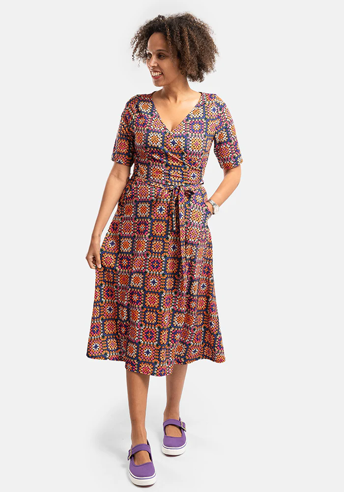 Eleonore Crochet Print Midi Dress - Image 6