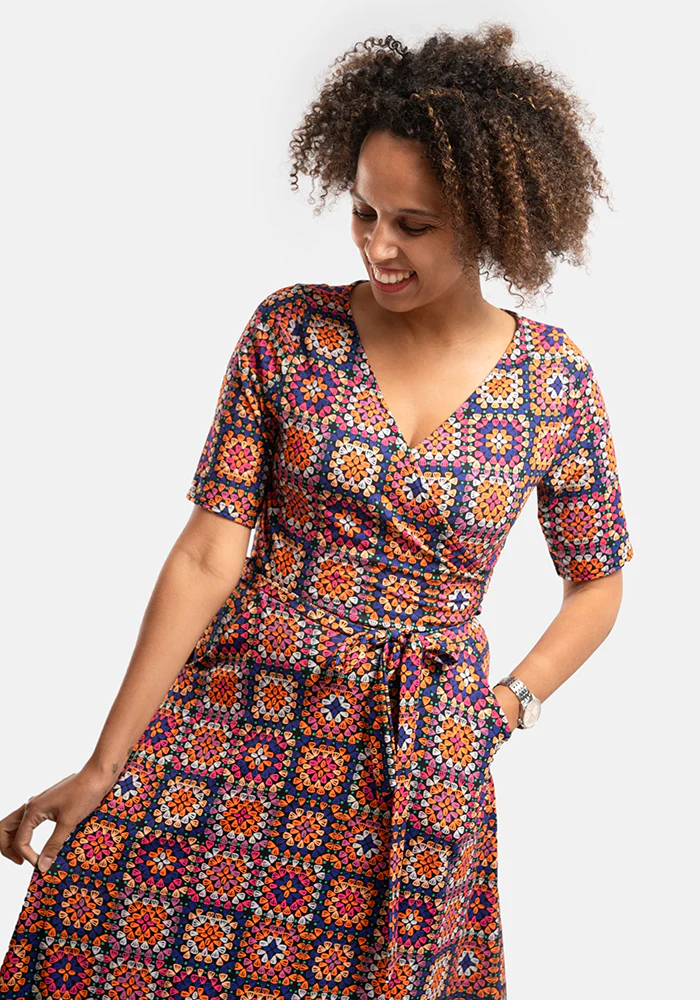 Eleonore Crochet Print Midi Dress - Image 8