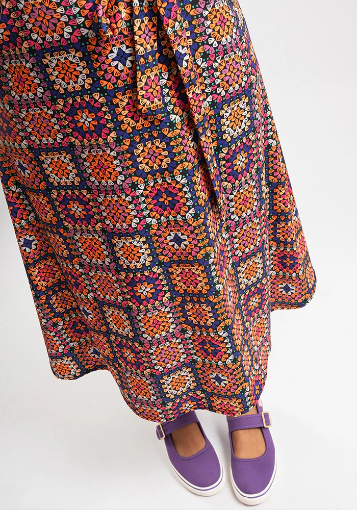 Eleonore Crochet Print Midi Dress - Image 9