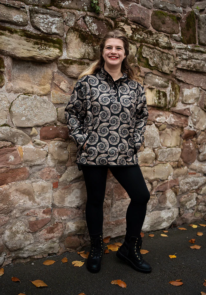 Fossil Print Fleece Top - Image 4