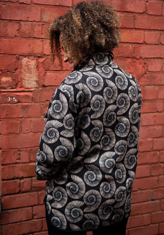 Fossil Print Fleece Top - Image 7