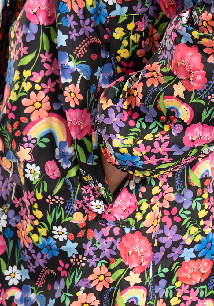 Garden Rainbow Print Popsy Coat - Image 3