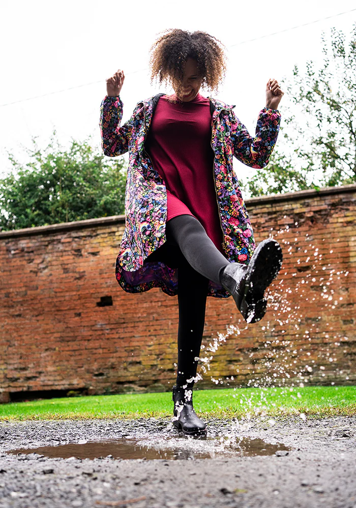 Garden Rainbow Print Popsy Coat - Image 7