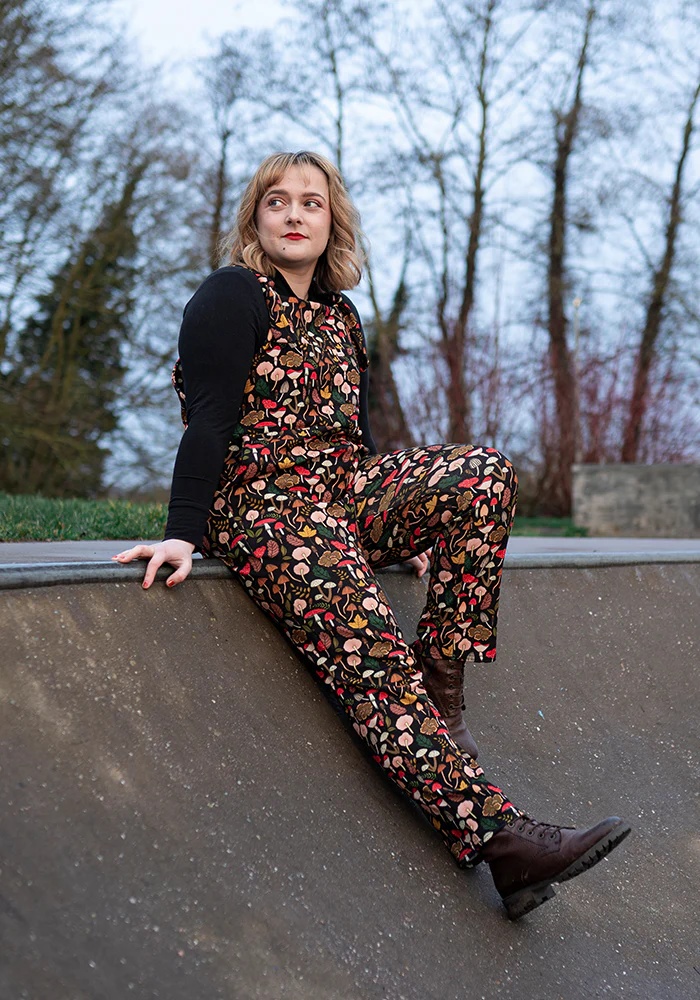 Jordan Mushroom & Toadstool Print Dungaree - Image 3