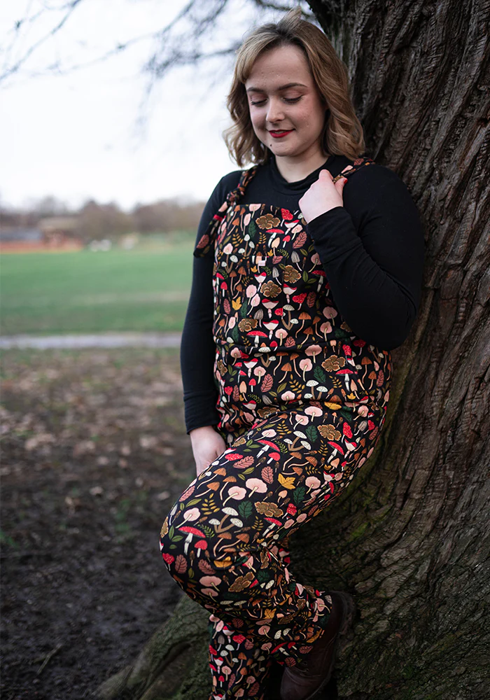 Jordan Mushroom & Toadstool Print Dungaree - Image 7