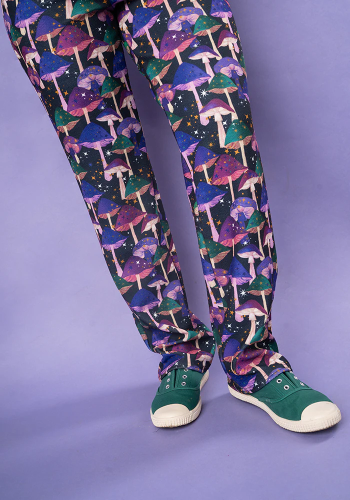 Jordan Purple Mushroom Print Dungaree - Image 5