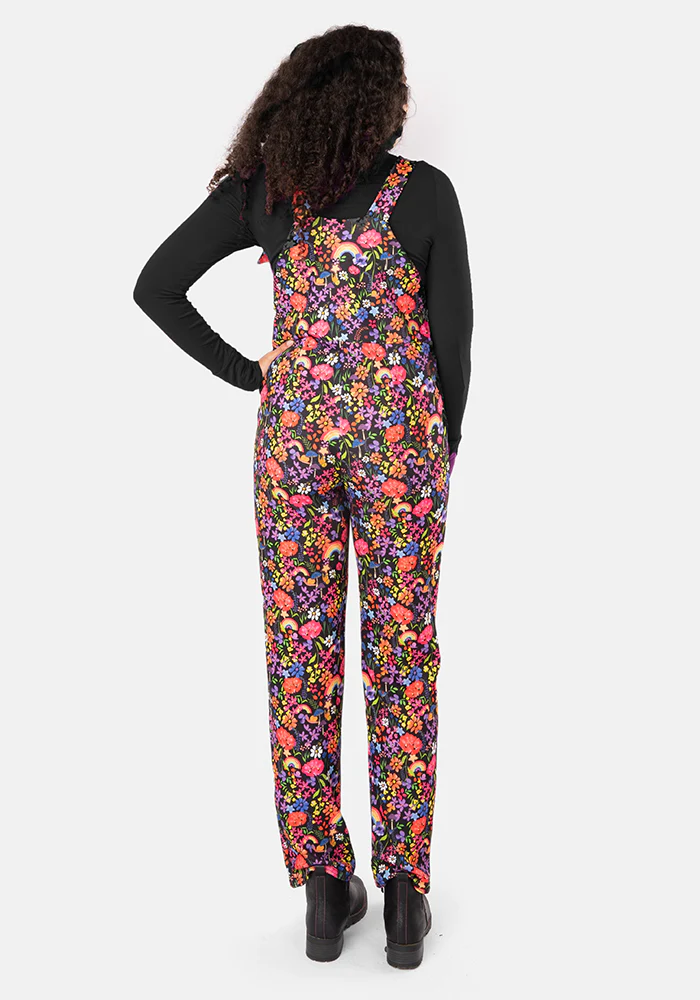 Jordan Rainbow Floral Print Dungaree - Image 5