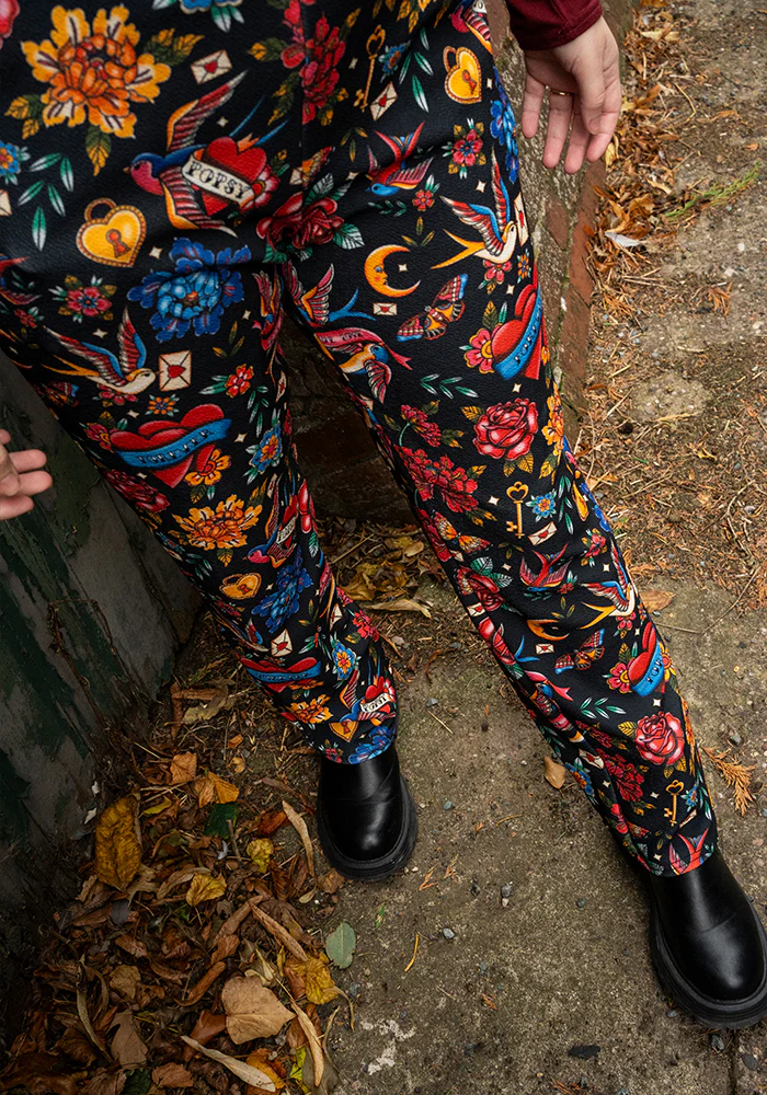 Jordan Tattoo Print Dungaree - Image 10