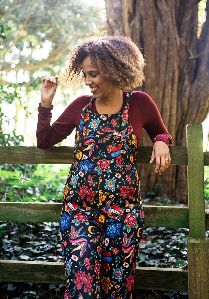 Jordan Tattoo Print Dungaree - Image 3