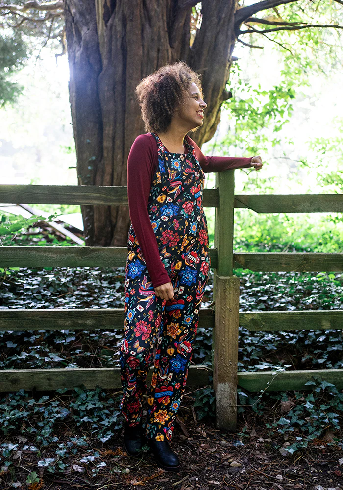 Jordan Tattoo Print Dungaree - Image 4