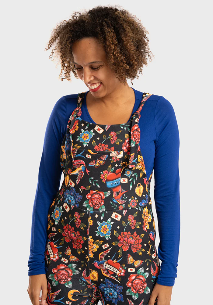 Jordan Tattoo Print Dungaree - Image 5