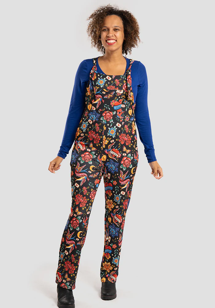 Jordan Tattoo Print Dungaree - Image 6