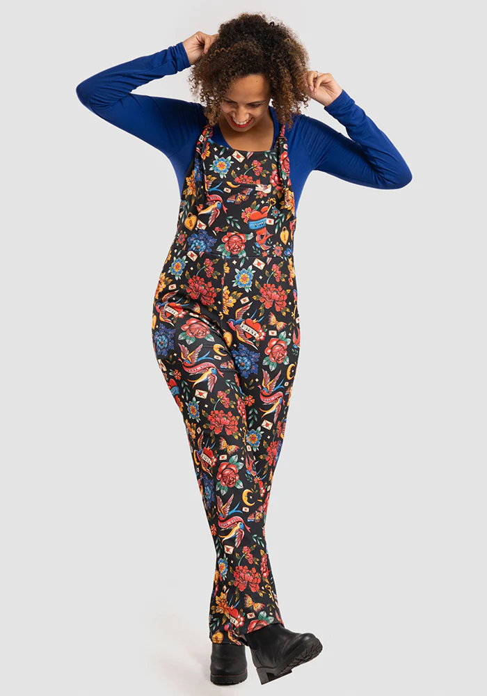 Jordan Tattoo Print Dungaree - Image 8