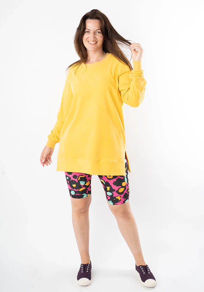 Kiva Pink Animal Print Cycling Shorts - Image 3