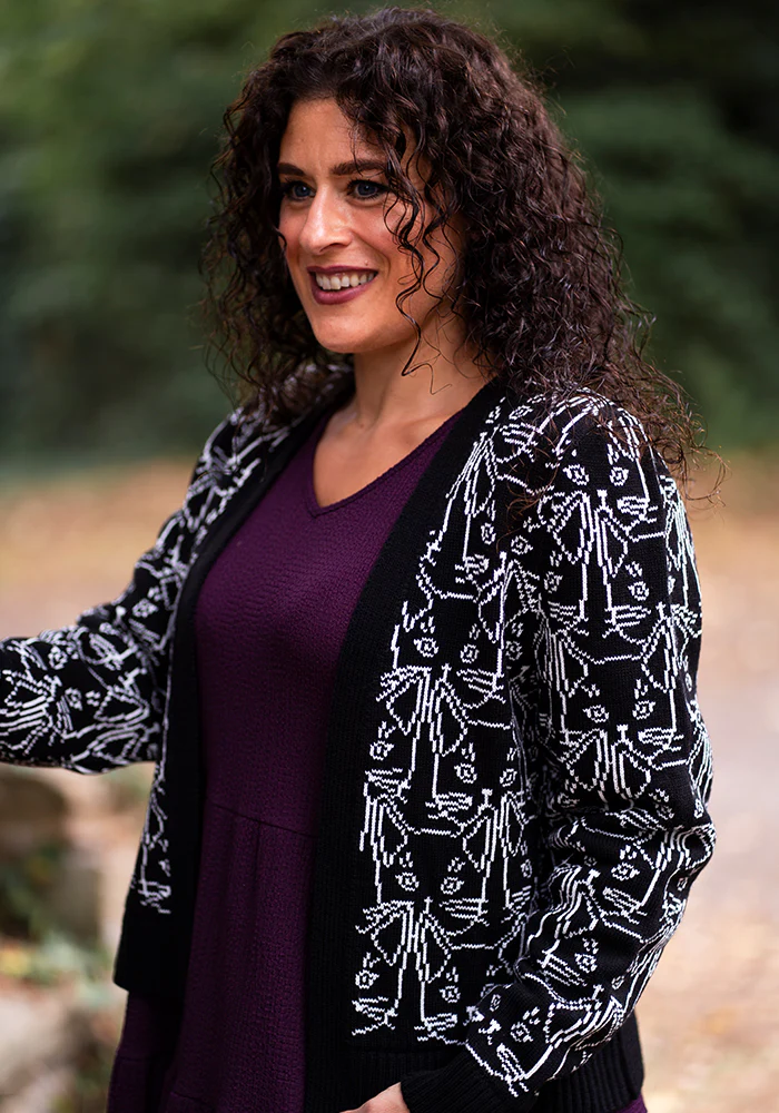 Linear Cats Cardigan - Image 3