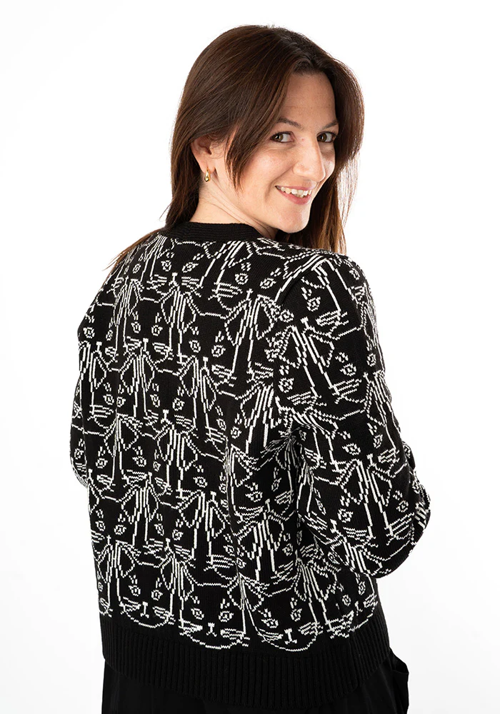 Linear Cats Cardigan - Image 6
