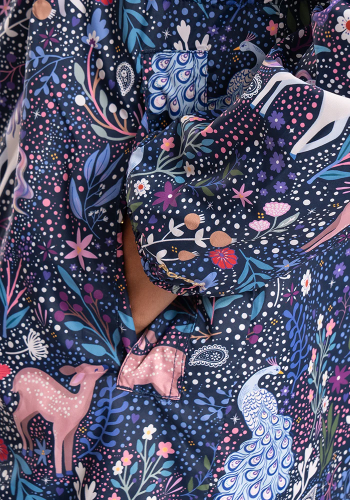 Magical Woodland Print Popsy Coat - Image 3