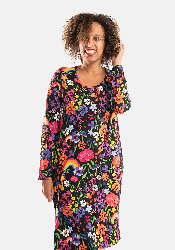 Mandy Rainbow Garden Print Nightshirt - Image 5