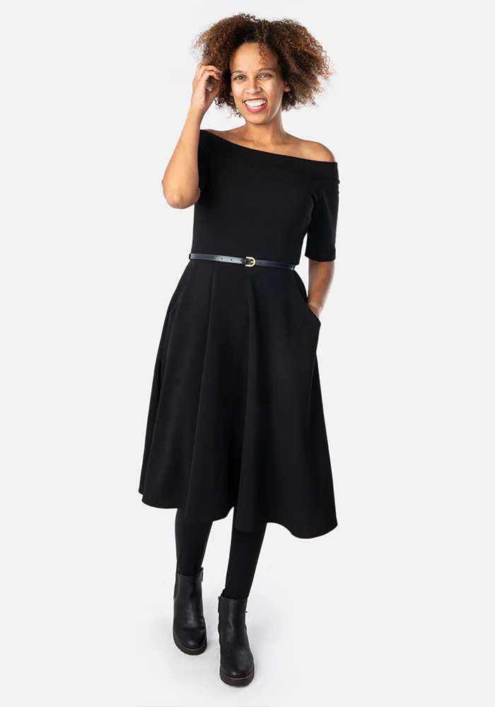Marri Black Swing Dress - Image 5