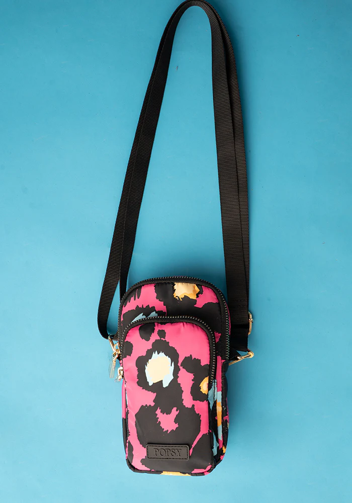 Pink Animal Print Phone Pocket Bag - Image 3