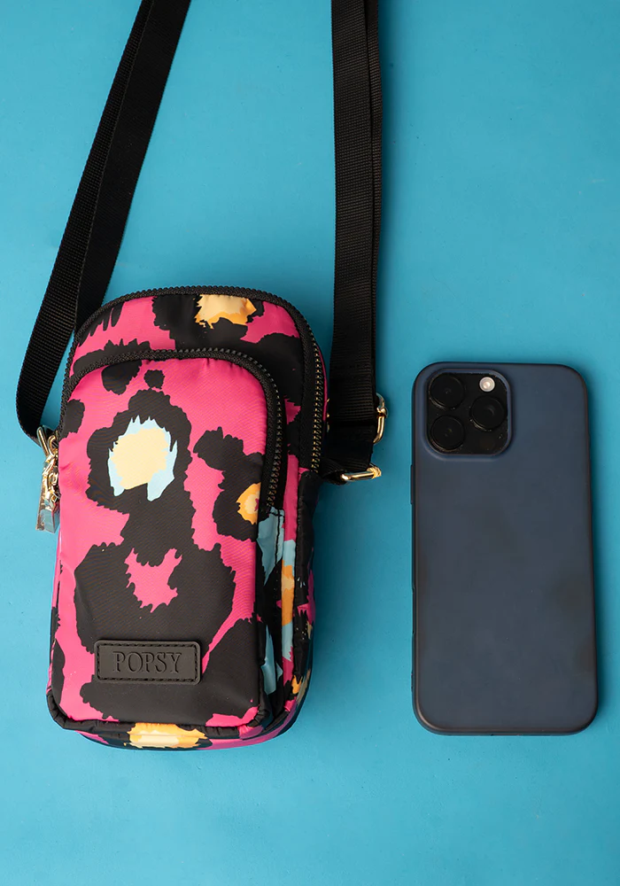 Pink Animal Print Phone Pocket Bag - Image 4