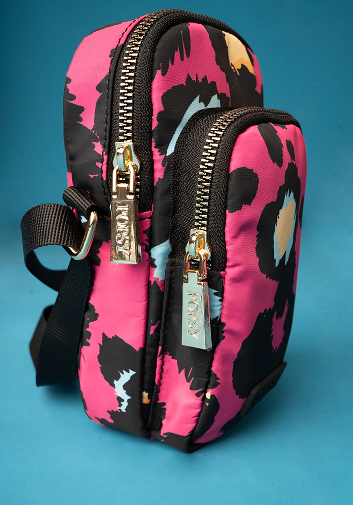 Pink Animal Print Phone Pocket Bag - Image 5