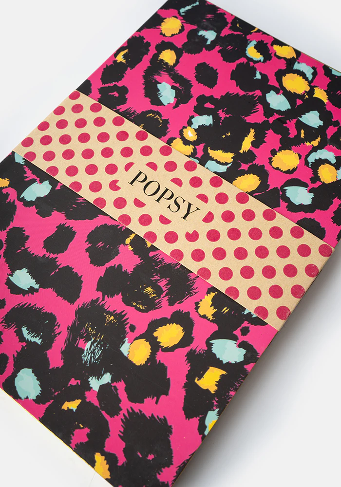 Cute Pink Animal Print Notebook - Colourful Quirky Journal Gift - Image 10